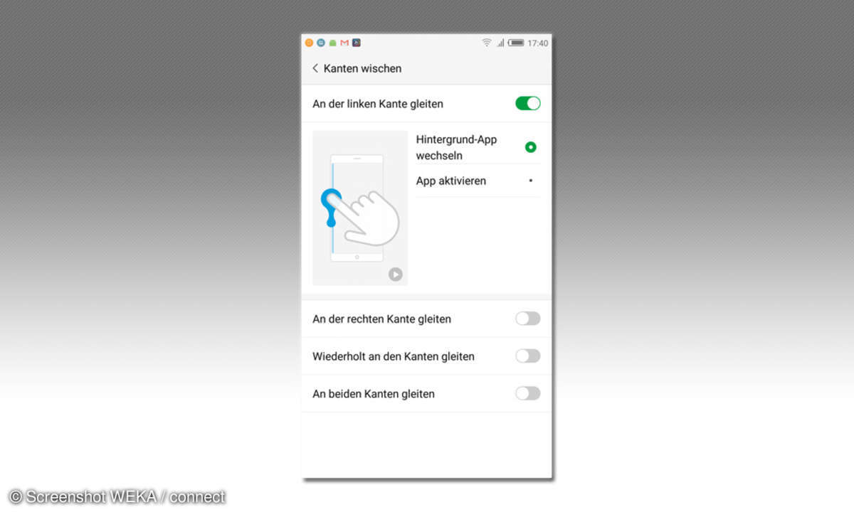 ZTE Nubia Z11 Mini Steuerung mittels Gesten