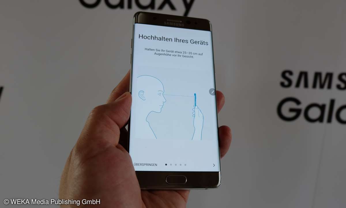 Samsung Galaxy Note 7 Augen Erkennung