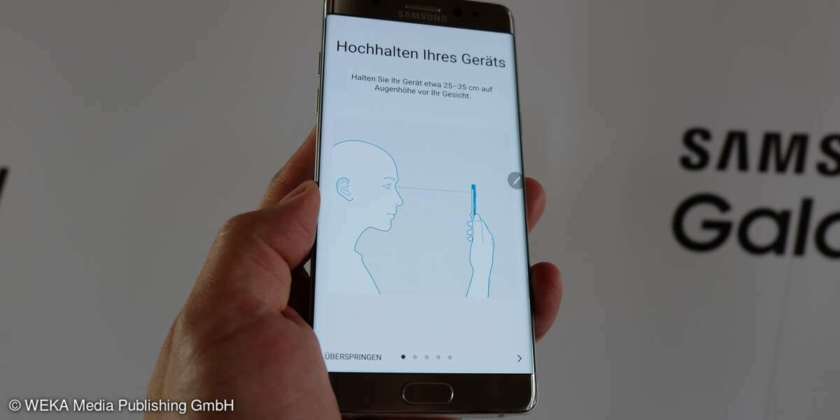 Samsung Galaxy Note 7 Augen Erkennung