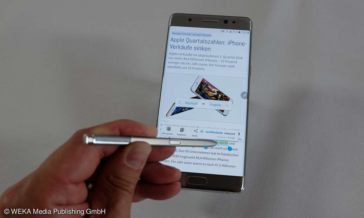 Samsung Galaxy Note 7 S pen