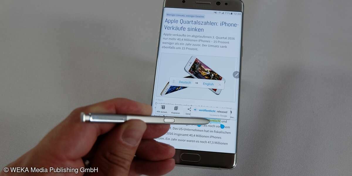 Samsung Galaxy Note 7 S pen