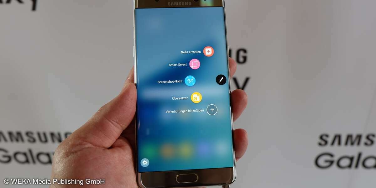 Samsung Galaxy Note 7 - Display Menü
