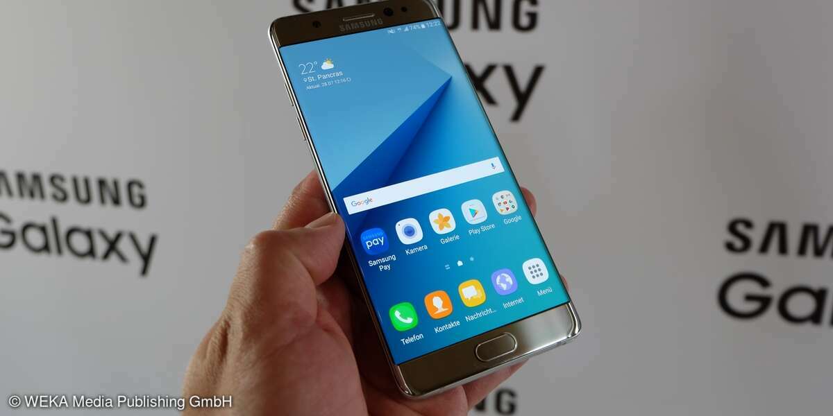 Samsung Galaxy Note 7 Frontseite