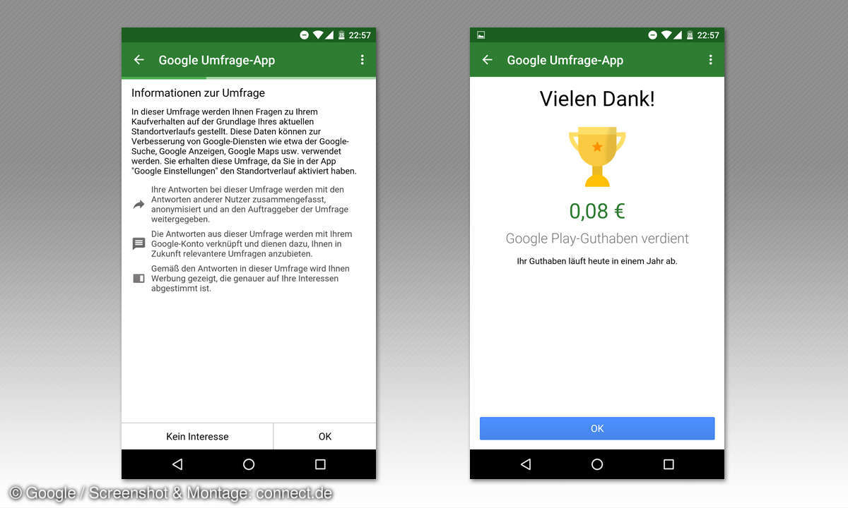 Google Umfrage-App Tipps