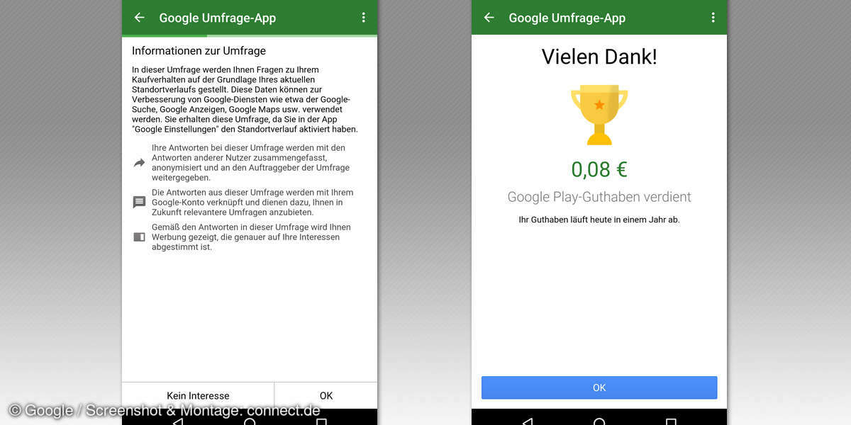 Google Umfrage-App Tipps