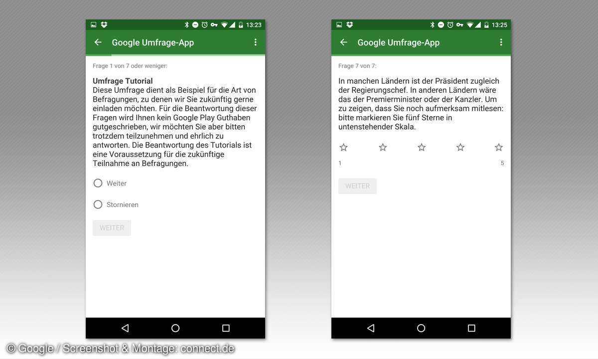 Google Umfrage-App Tipps