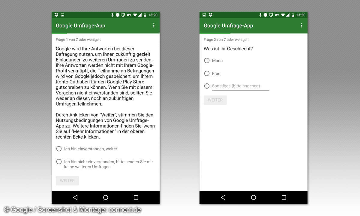 Google Umfrage-App Tipps