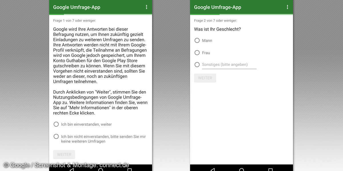 Google Umfrage-App Tipps