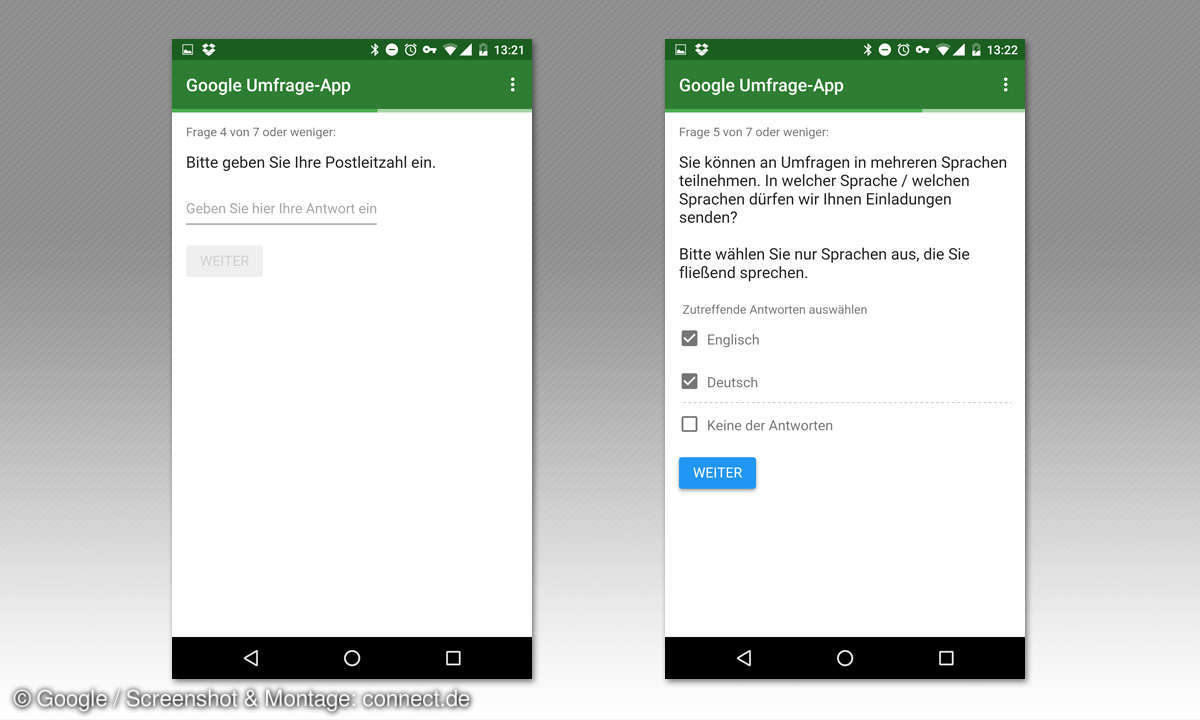Google Umfrage-App Tipps