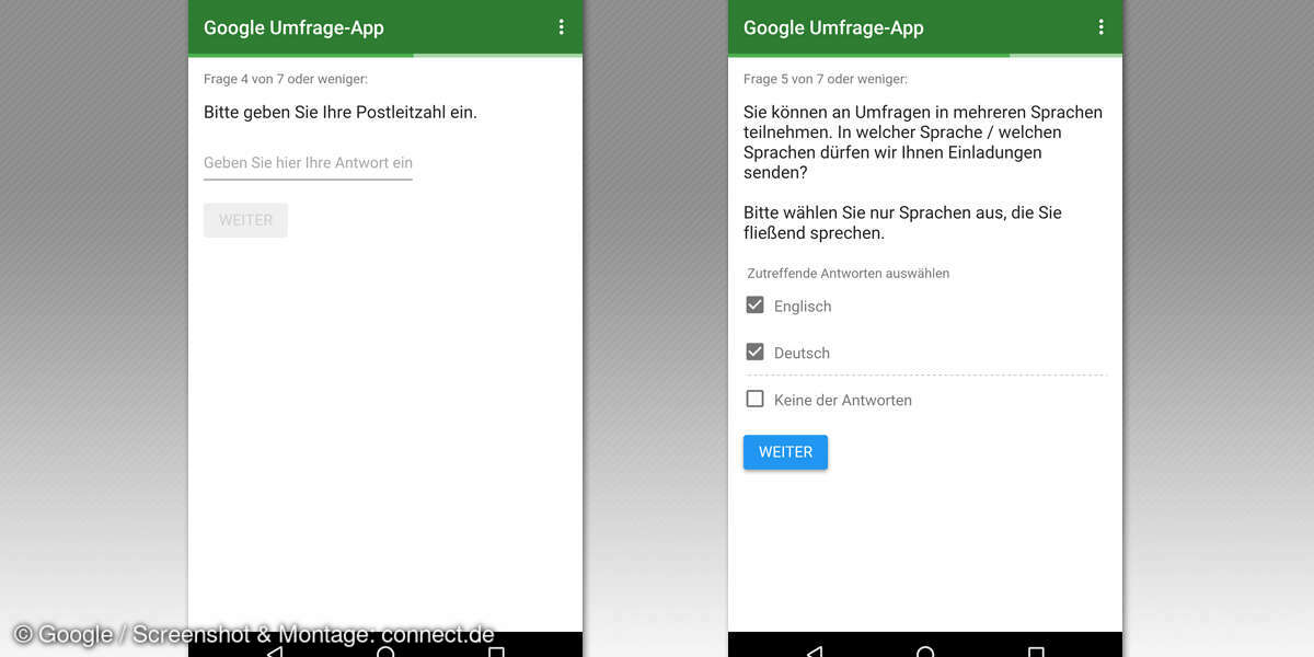 Google Umfrage-App Tipps