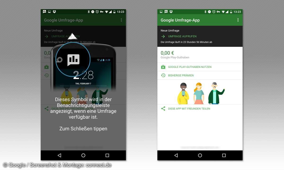 Google Umfrage-App Tipps