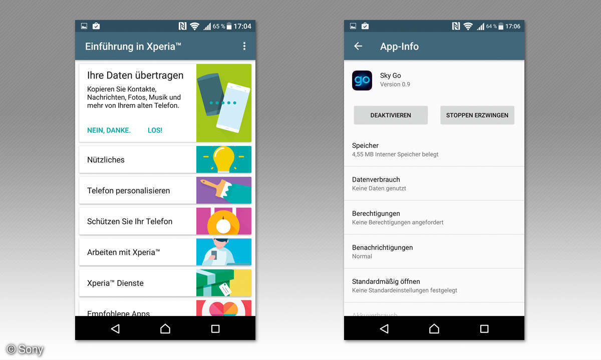 Sony Xperia X Apps