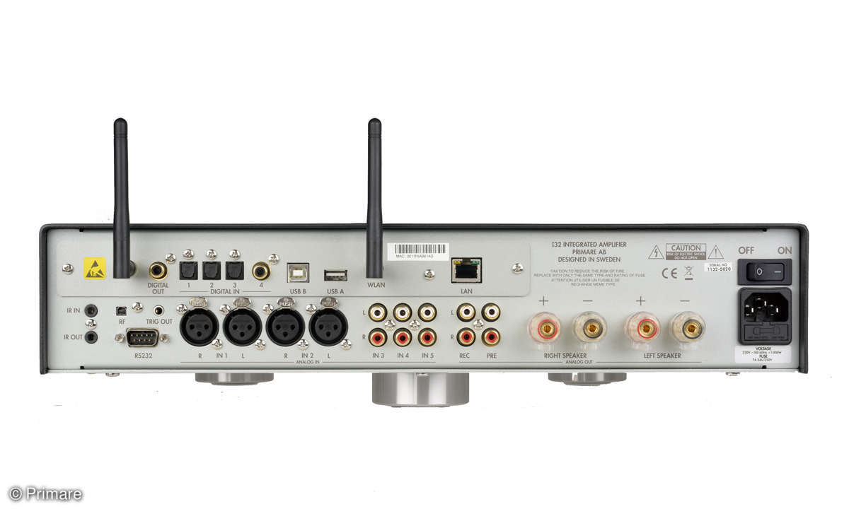 Primare I32 XLR-Zugänge