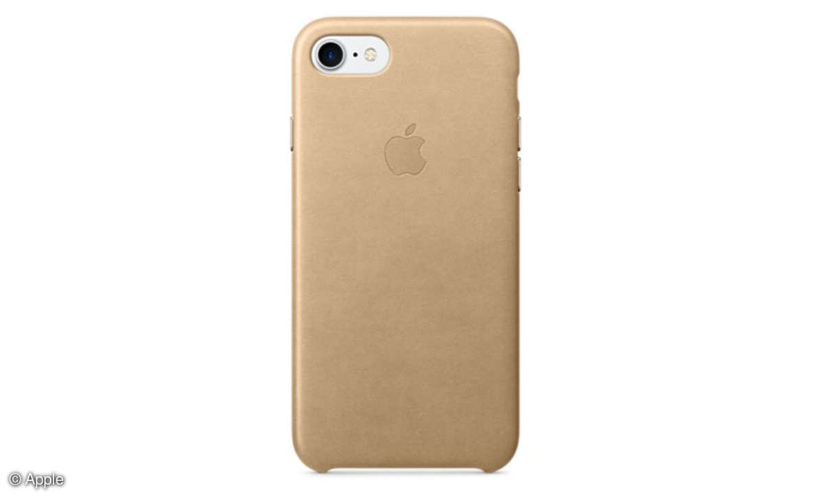 iPhone 7 Leder Case in mandel