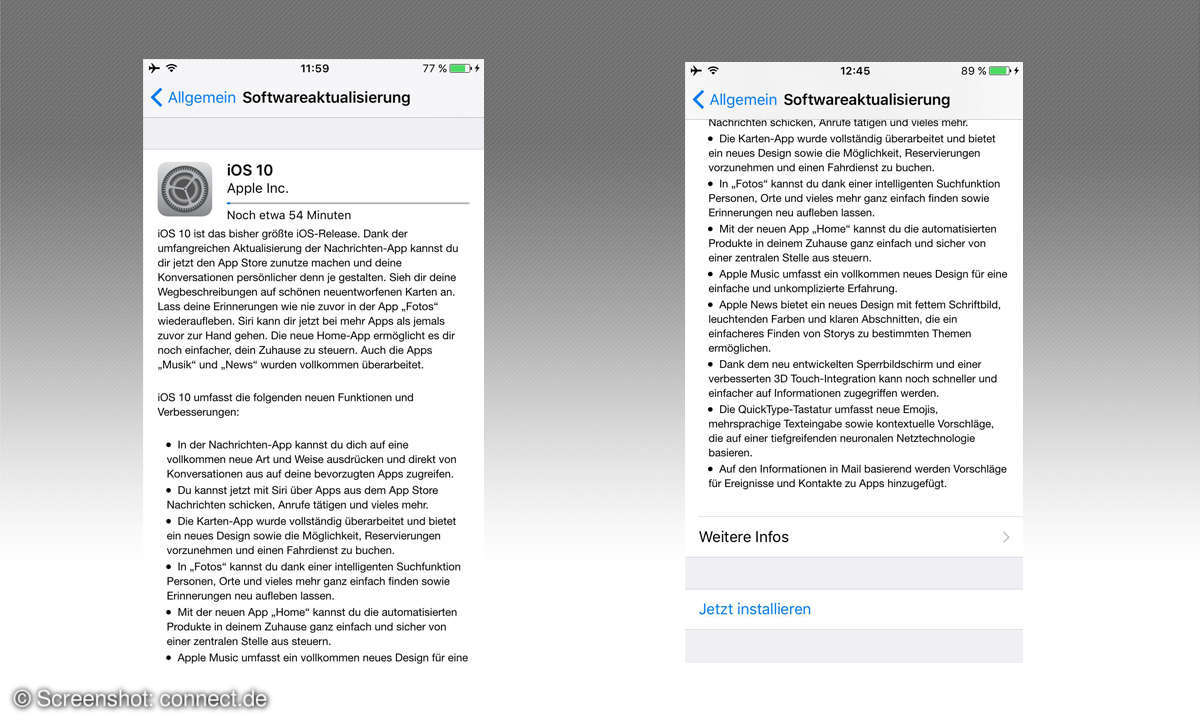 iOS 10 installieren