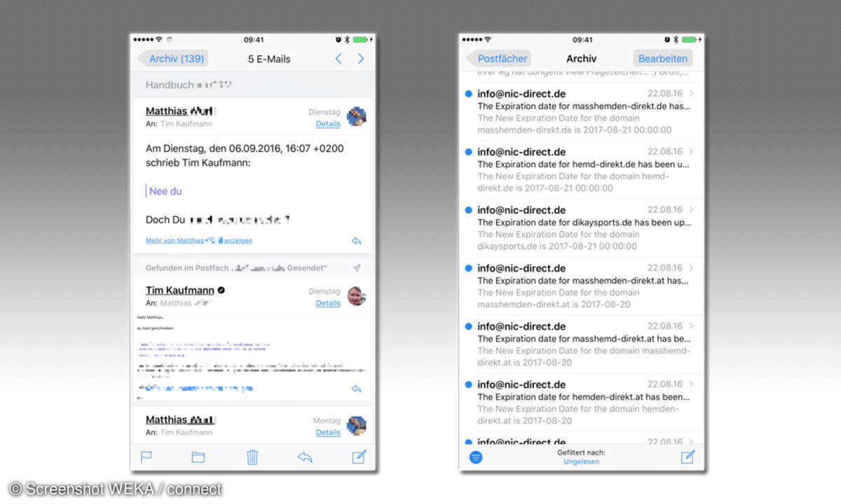 iOS 10 Mail-App