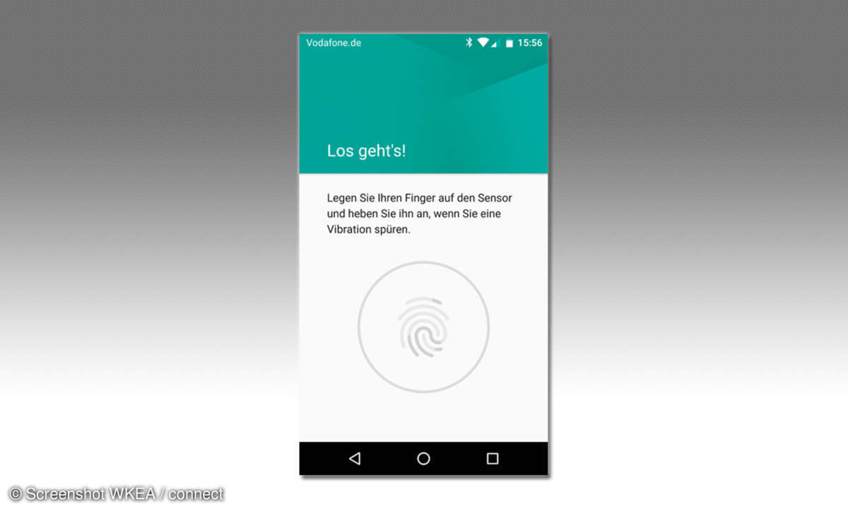 Vodafone Smart PLatinum 7 Fingerprintsensor