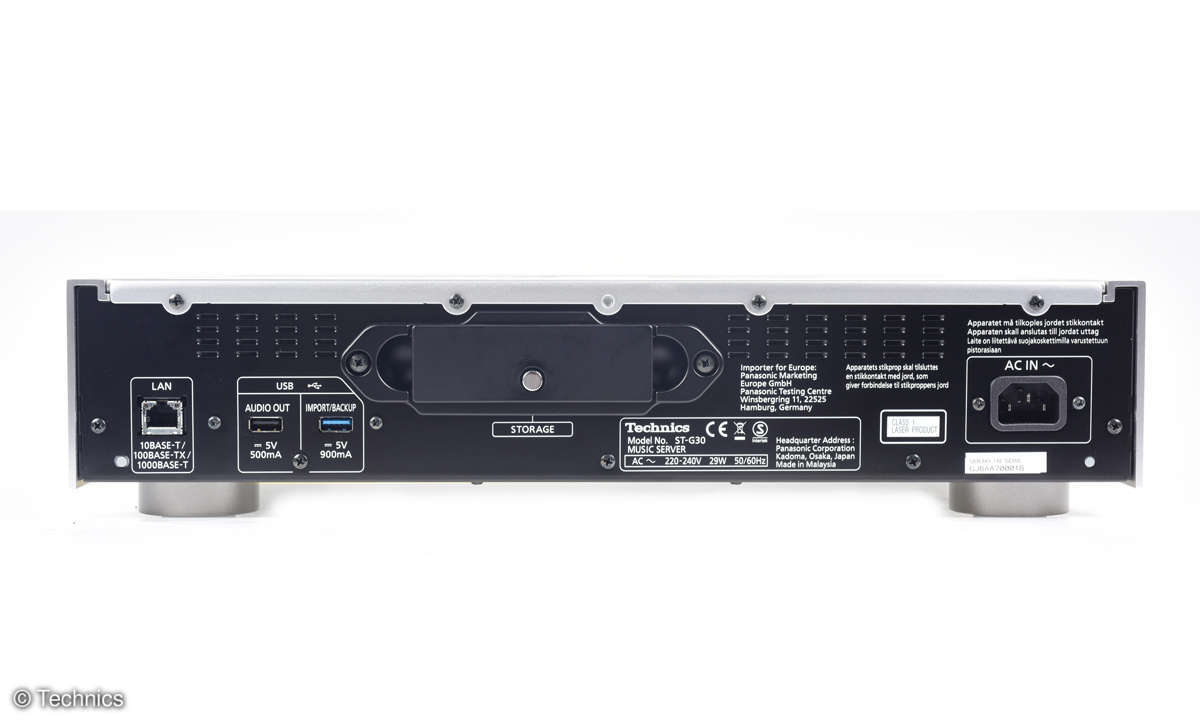 Technics ST G30EG S Anschlüsse