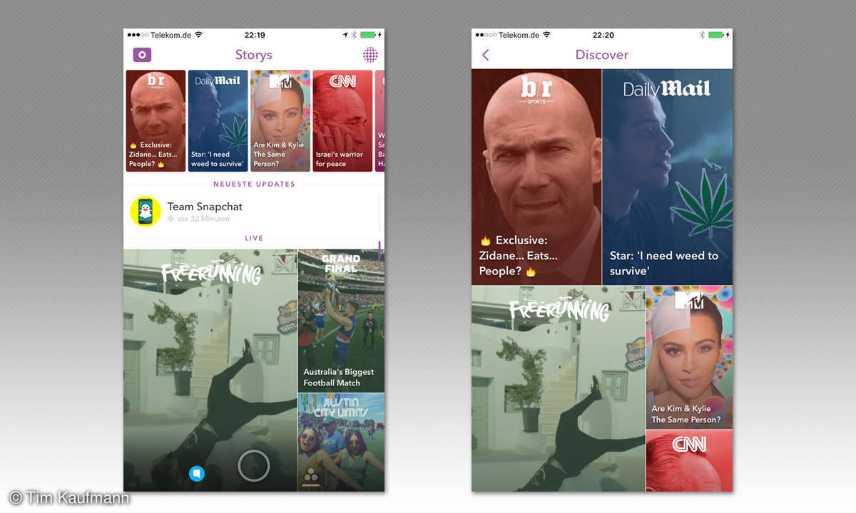 Screenshot: Snapchat
