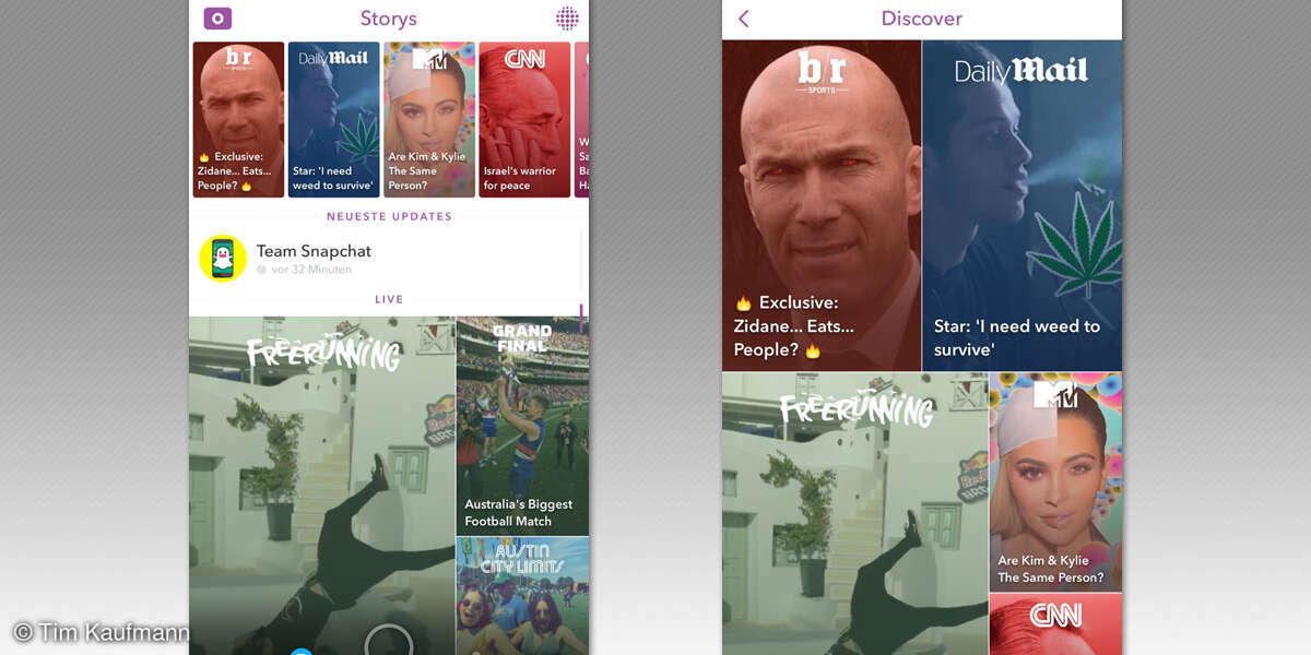 Screenshot: Snapchat