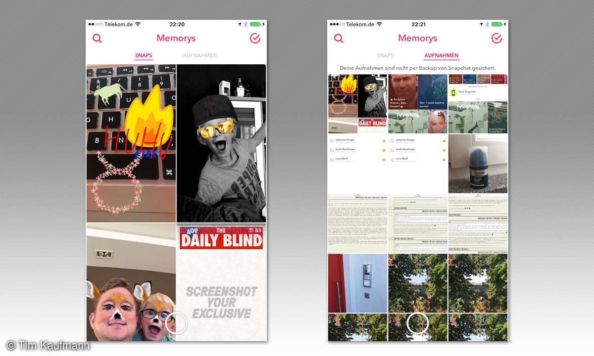 Screenshot: Snapchat