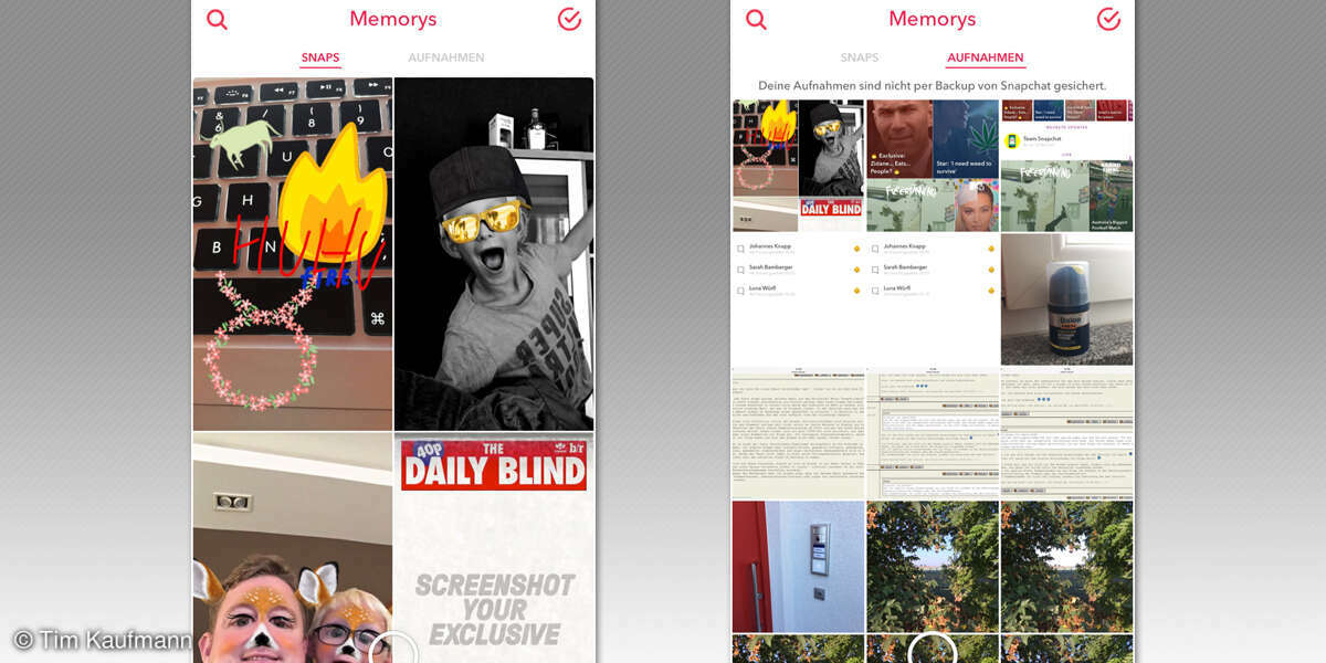 Screenshot: Snapchat