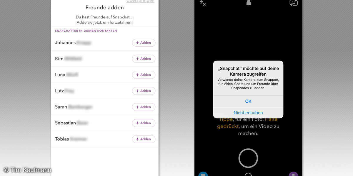 Screenshot: Snapchat