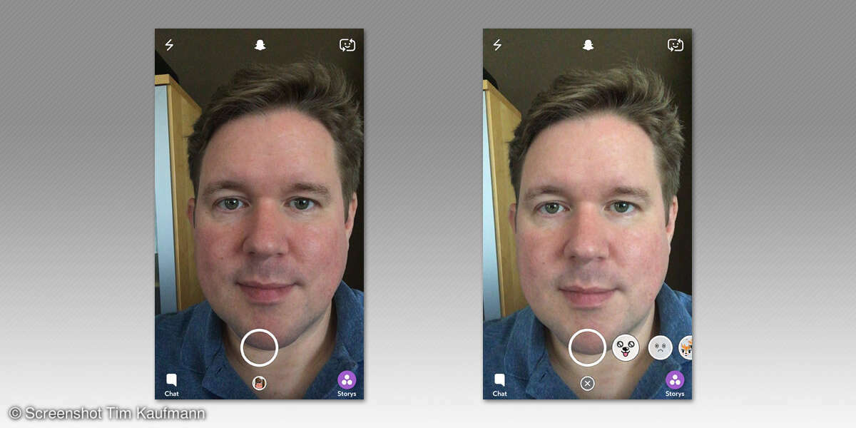 Snapchat-Filter aussuchen