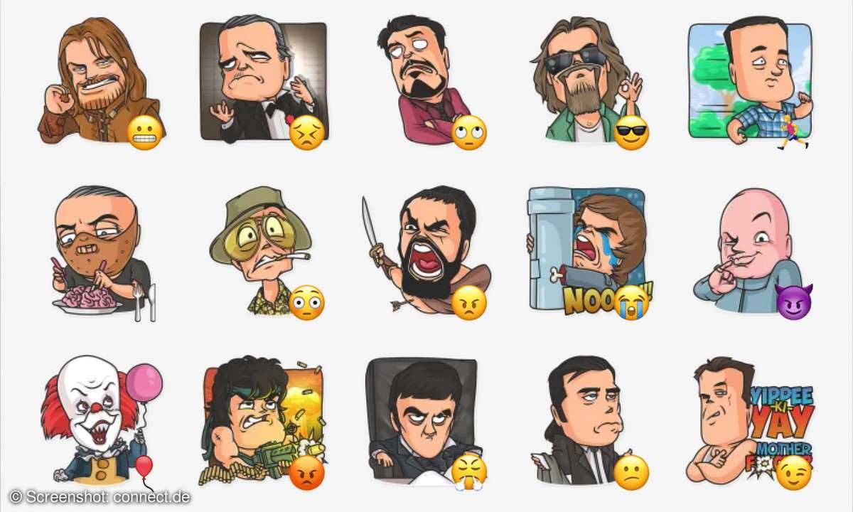 Cinema Male Heroes - Telegram Sticker