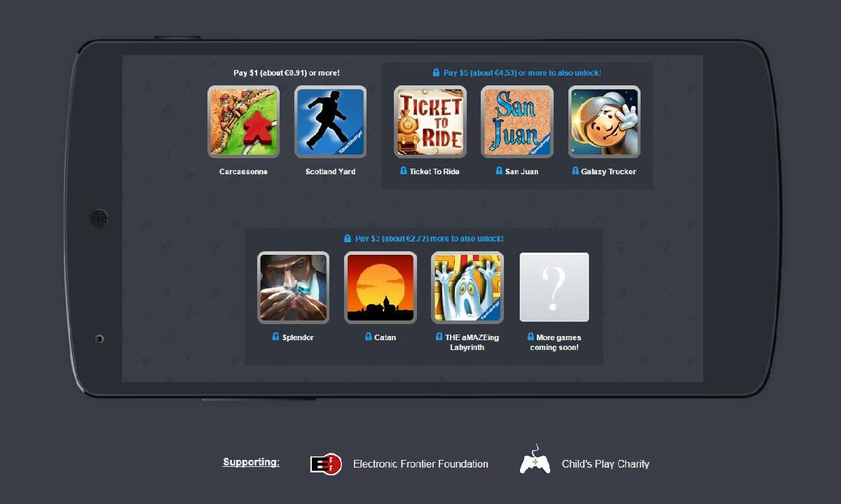 Humble Mobile Bundle Board
