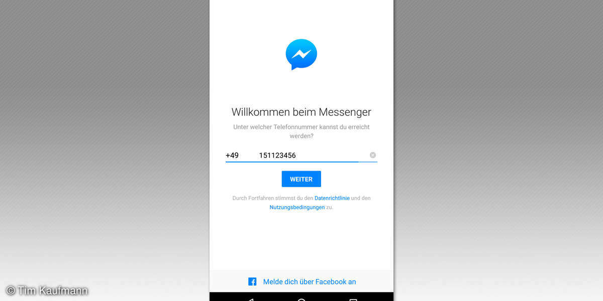 Facebook Messenger Screenshot