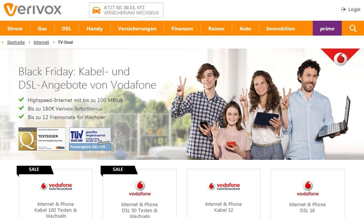 Verivox Black Friday Angebote Fur Kabel Und Dsl Von Vodafone Connect