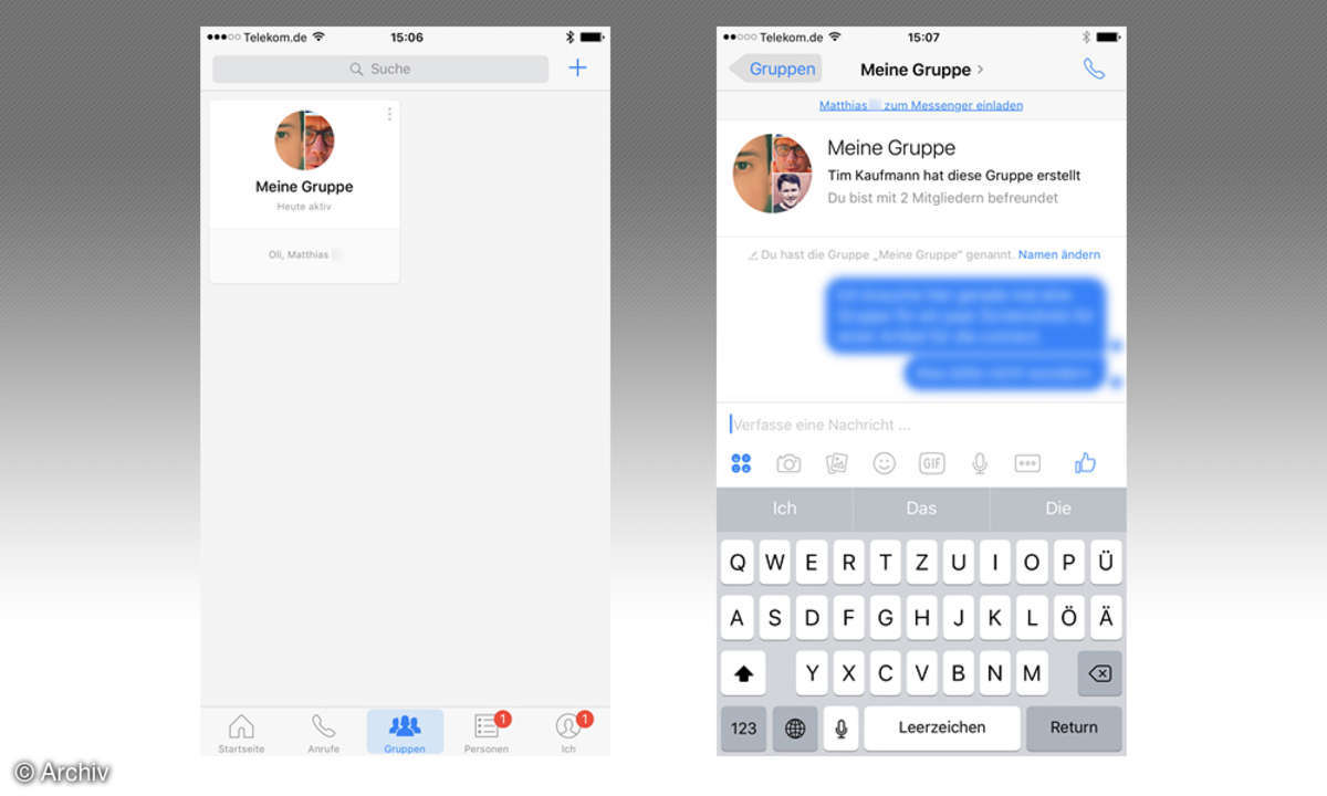 Facebook Messenger Gruppenchat