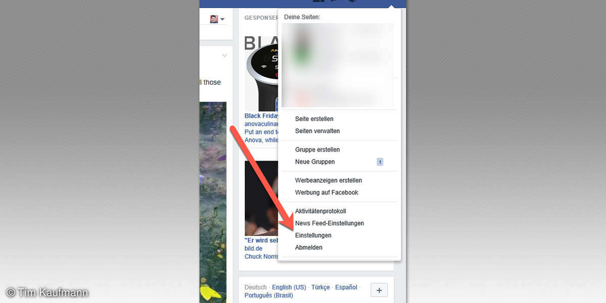Screenshot: Facebook Privatsphäre