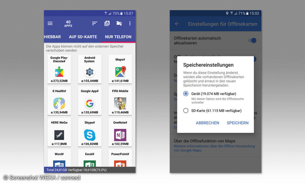Apps und Daten auf SD-Karte verschieben