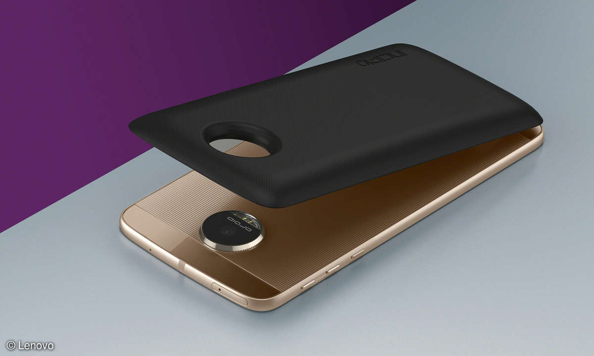 Lenovo Moto Z mit Incipio Power Pack (Moto Mod)