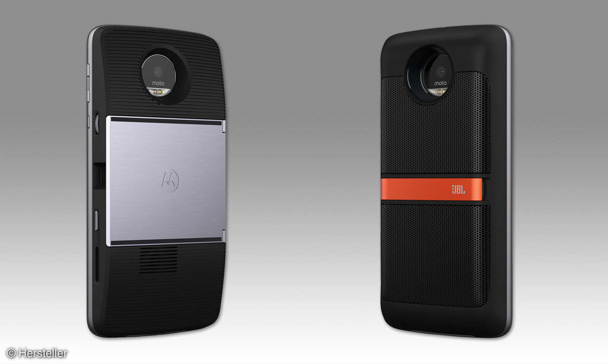 Instashare Projektor und JBL Soundboost (Moto Mods)