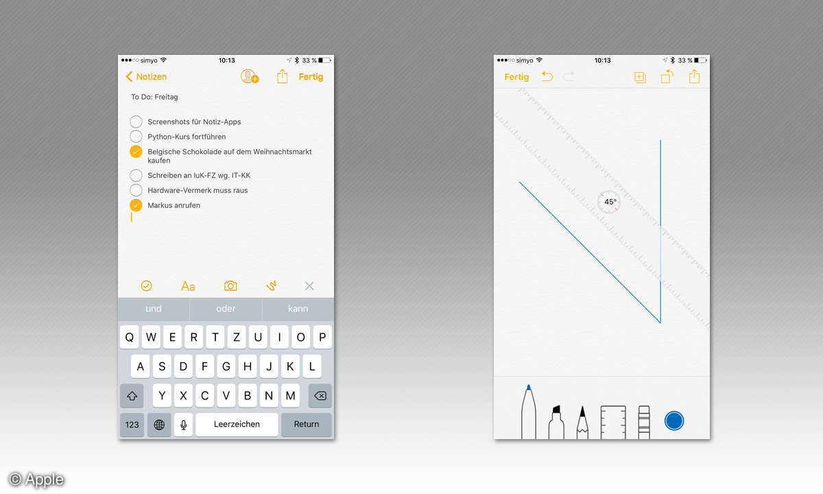 Apple Notiz App