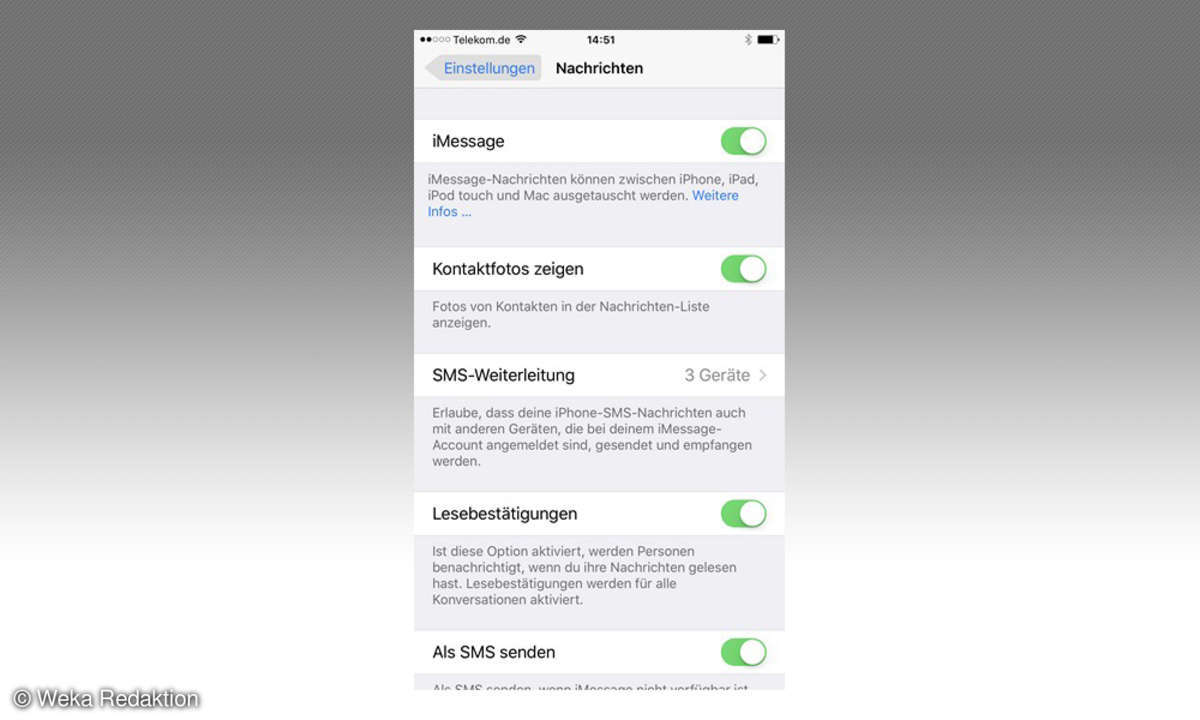 SMS-Versand verhindern