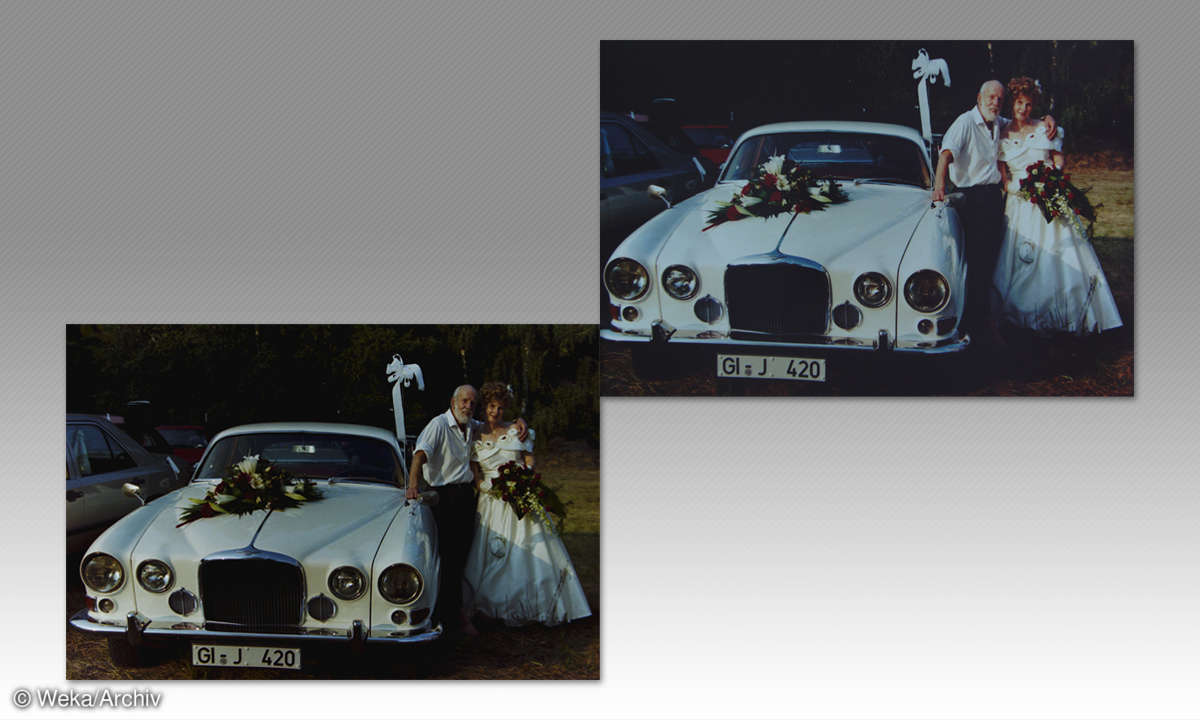 Rollei PDFS 340 scan links negativ rechts fotopapier