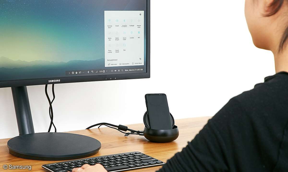 Samsung DeX Galaxy S8 Benachrichtigungen