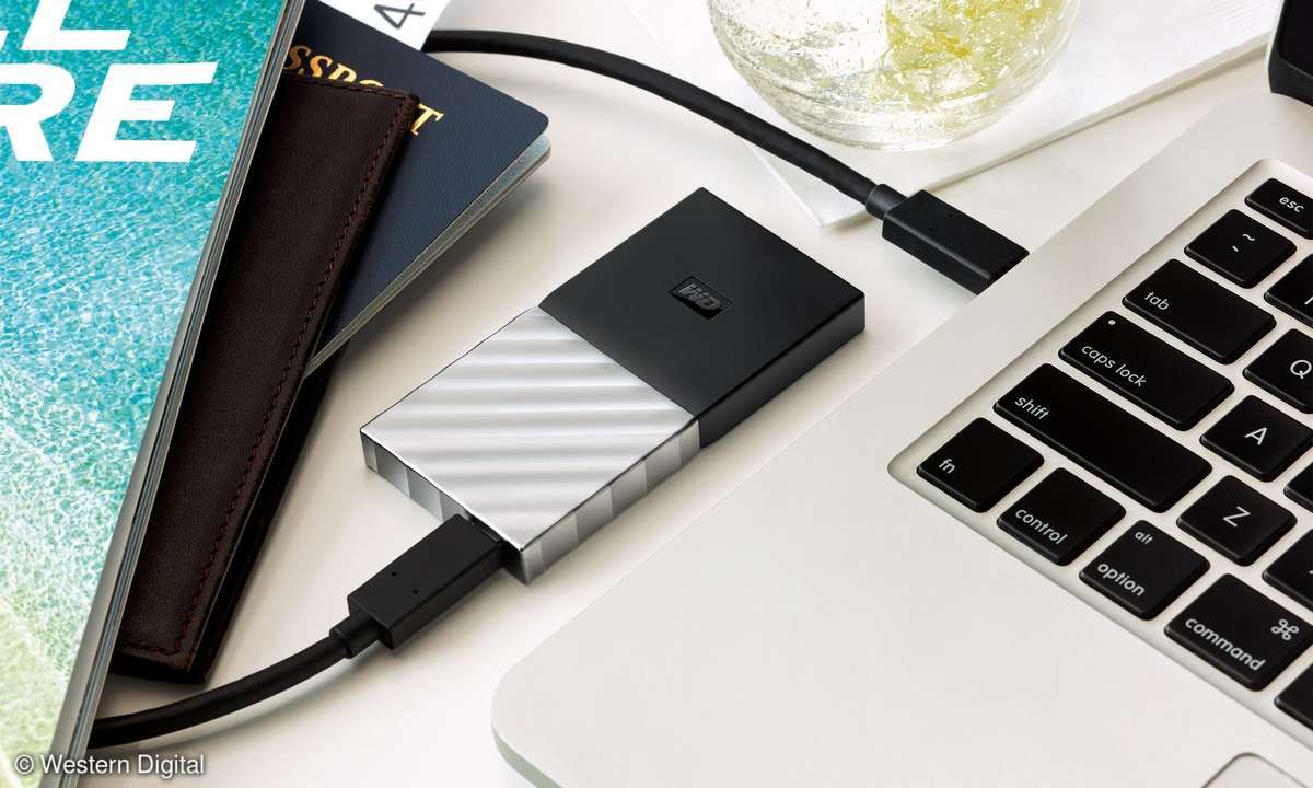 tragbare USB-Festplatte Speicher Western Digital