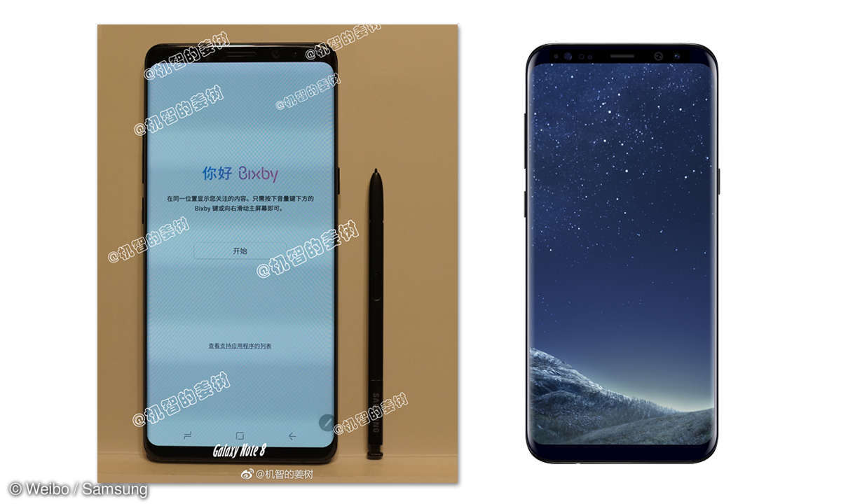 Samsung Galaxy Note 8 Leak vs. Galaxy S8 Plus