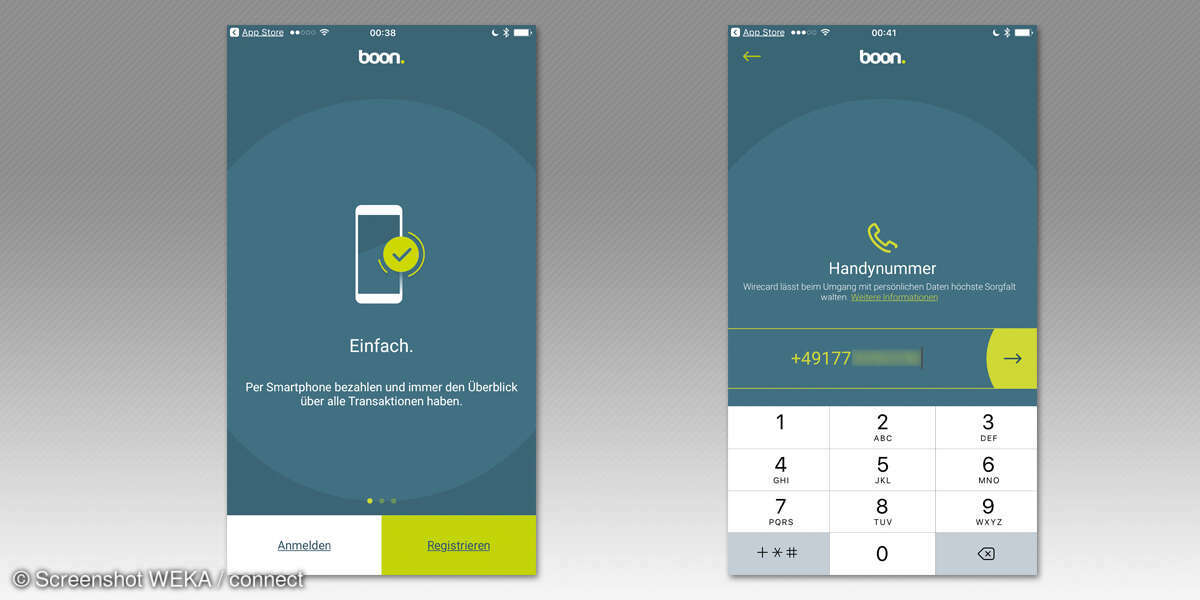Boon App Anmeldung