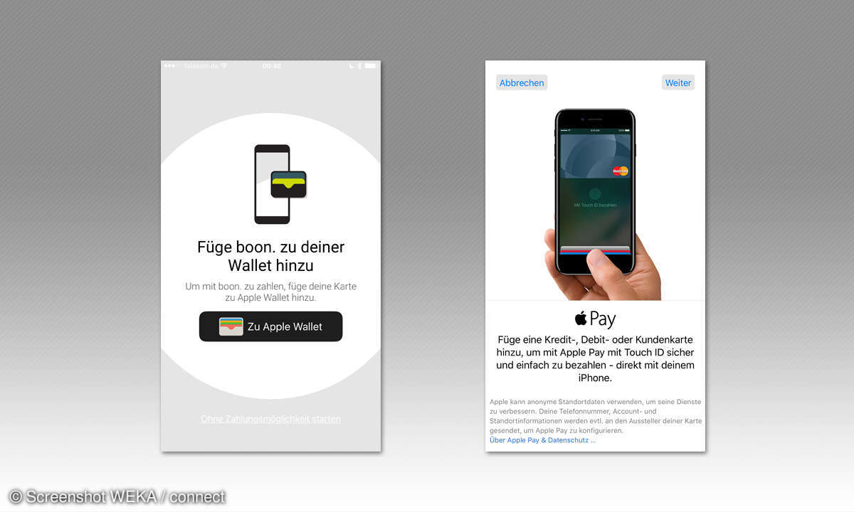 Bonn App zur Wallet App hinzufügen