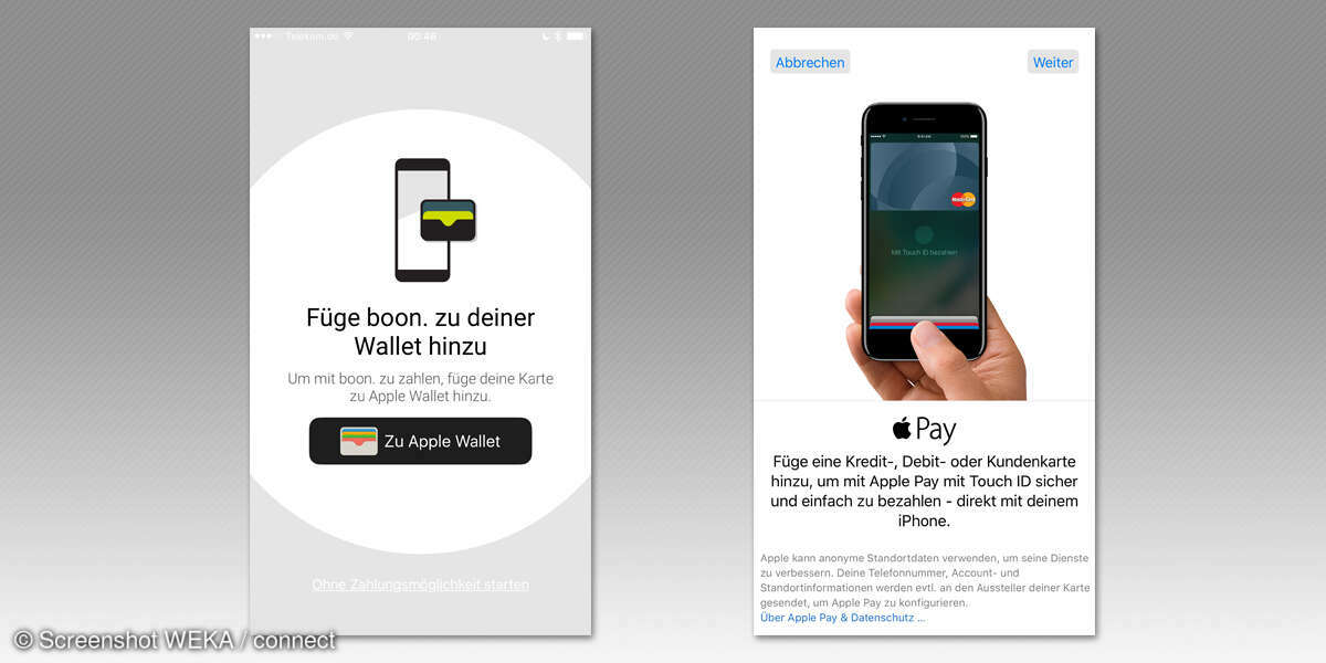 Bonn App zur Wallet App hinzufügen