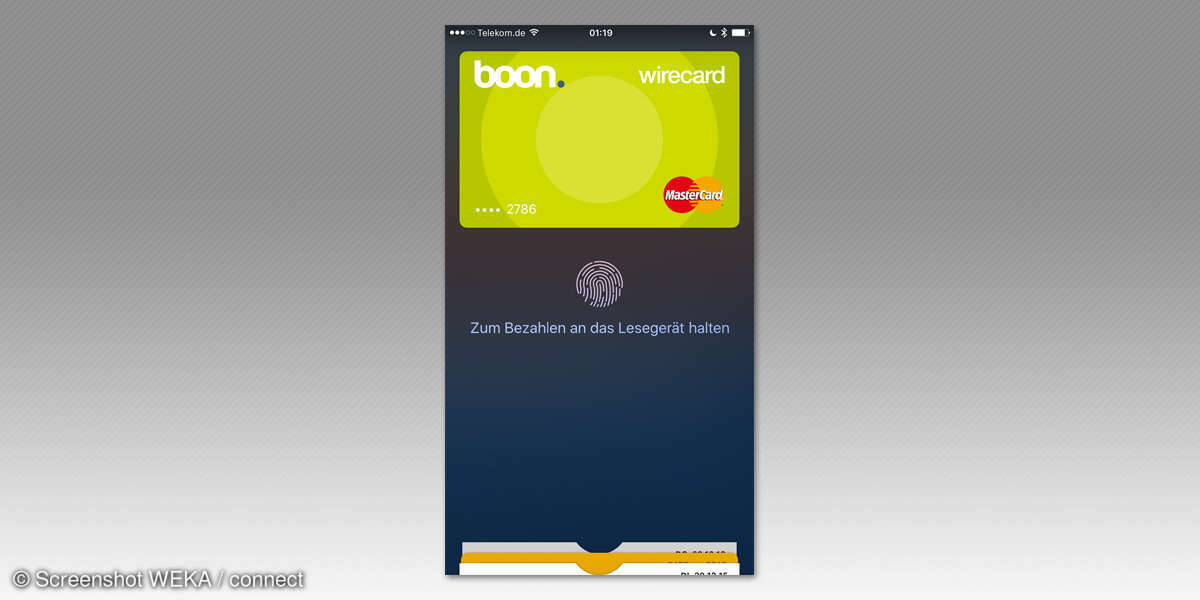 Bonn App - Bezahlvorgang