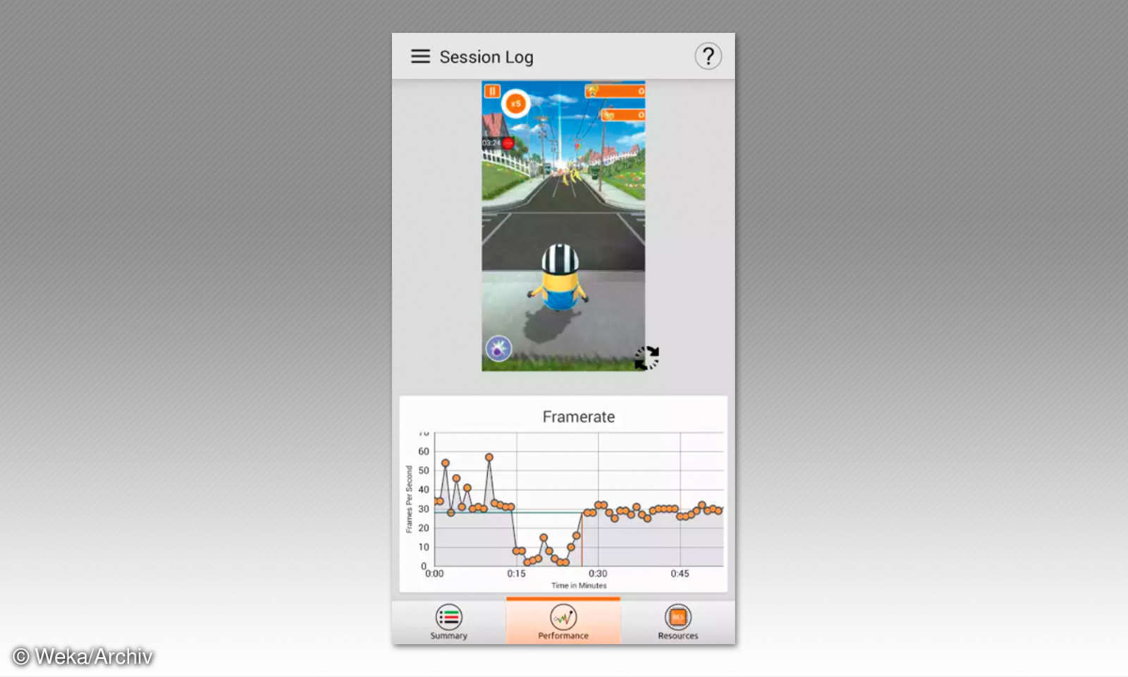 Gamebench FPS bei Android Games messen connect