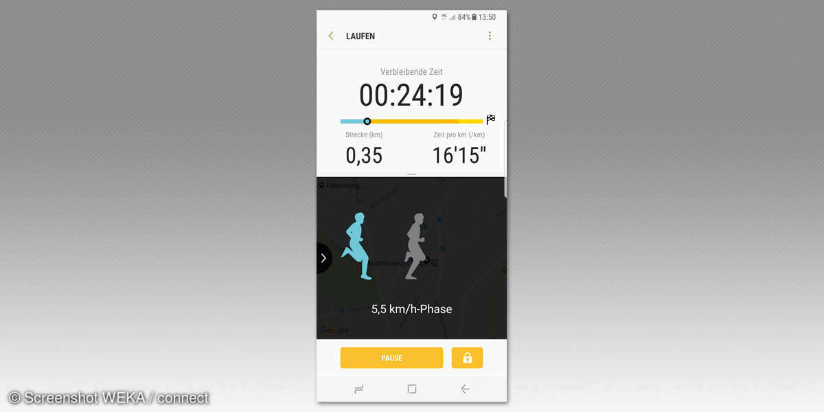 Samsung Health App Jogging