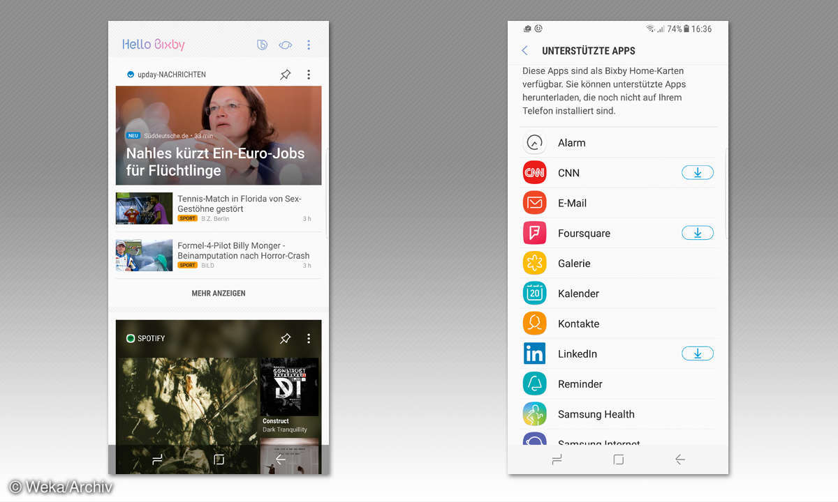 Screenshot: Hello Bixby